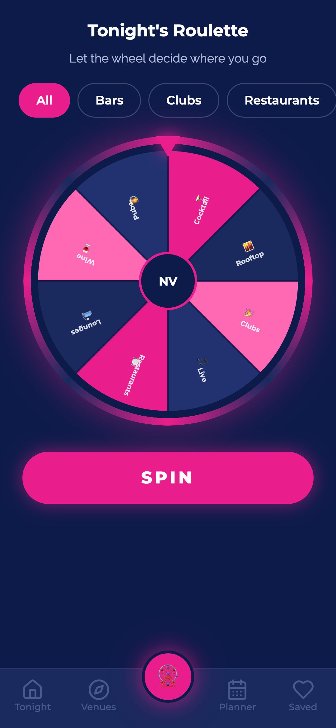 Venue Roulette